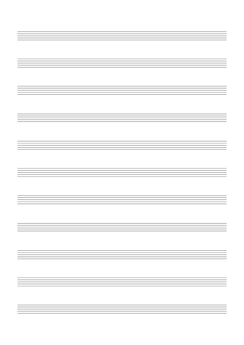 Blank Sheet Music – Free Printable Staff Paper (PDF)
