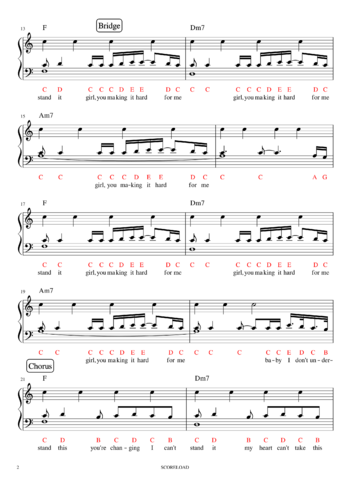 XXXTENTACION - changes - sheet music preview #1 of 3