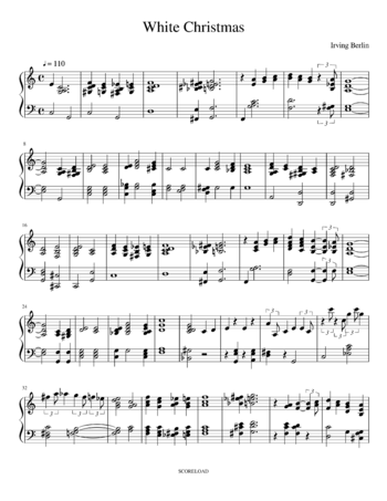 Irving Berlin - white christmas - sheet music preview #0 of 2