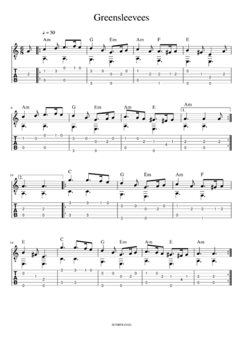 Misc Traditional - Greensleeves