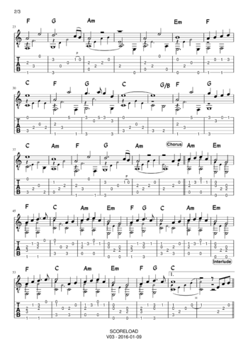 Jackie Chan - the myth - endless love - sheet music preview #1 of 3