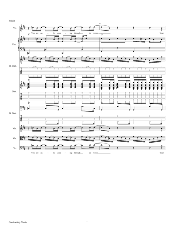 Pink Floyd - comfortably numb - sheet music preview #6 of 39