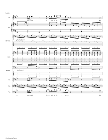 Pink Floyd - comfortably numb - sheet music preview #8 of 39