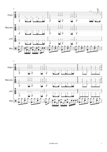 AC/DC - back in black - sheet music preview #2 of 15