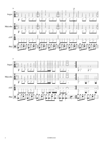 AC/DC - back in black - sheet music preview #3 of 15