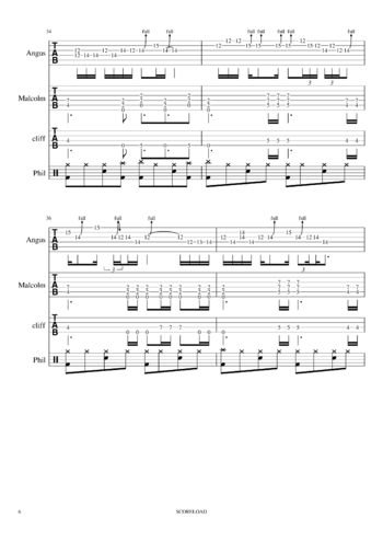 AC/DC - back in black - sheet music preview #5 of 15