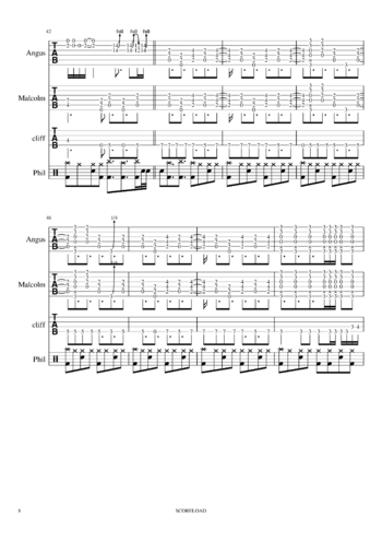 AC/DC - back in black - sheet music preview #7 of 15