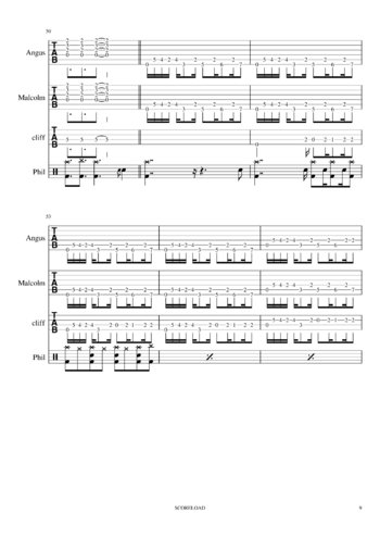 AC/DC - back in black - sheet music preview #8 of 15