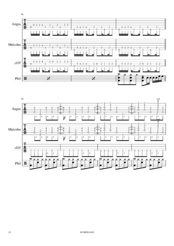 AC/DC - back in black - sheet music preview #9 of 15