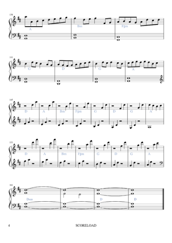 Johann Pachelbel - Canon and Gigue in D major, P.37 - sheet music preview #3 of 4