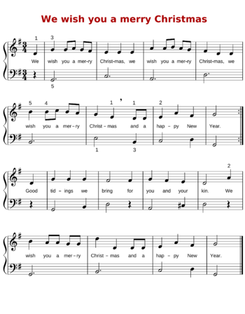 Misc Christmas - we wish you a merry christmas