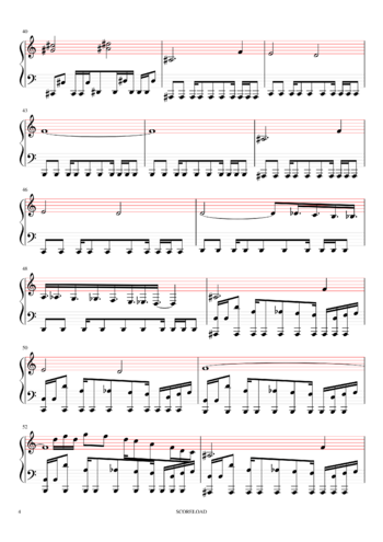 Toby Fox - Megalovania - sheet music preview #3 of 6