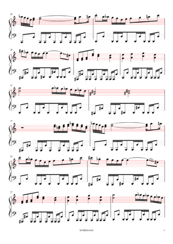 Toby Fox - Megalovania - sheet music preview #2 of 6