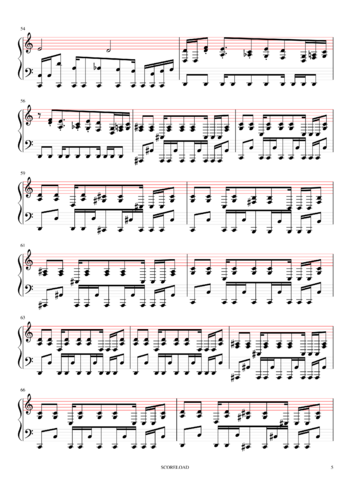 Toby Fox - Megalovania - sheet music preview #4 of 6