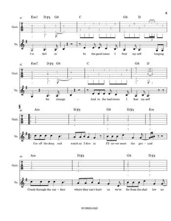 Lady Gaga - Shallow - sheet music preview #2 of 5