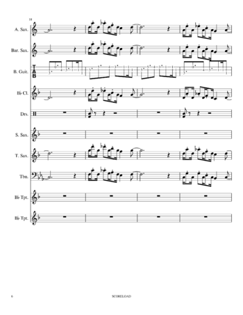 The Seatbelts - Tank! - sheet music preview #5 of 44