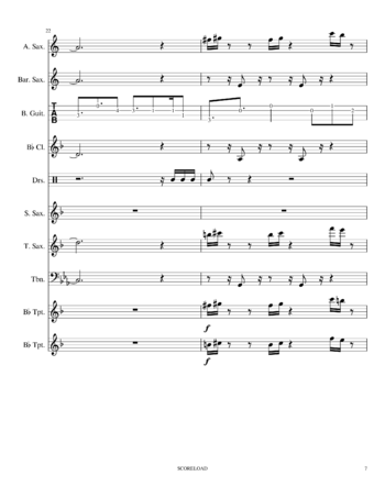 The Seatbelts - Tank! - sheet music preview #6 of 44