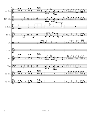 The Seatbelts - Tank! - sheet music preview #7 of 44