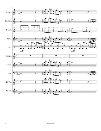 The Seatbelts - Tank! - sheet music preview #9 of 44