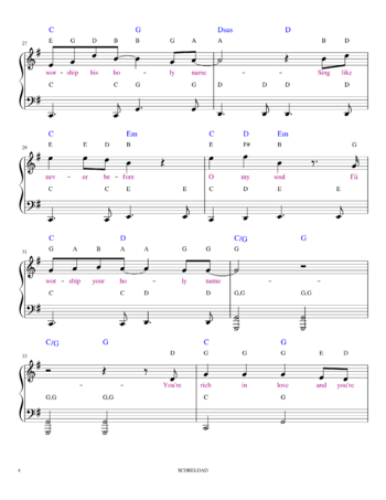 Matt Redman - 10,000 Reasons (Bless The Lord) - sheet music preview #3 of 9