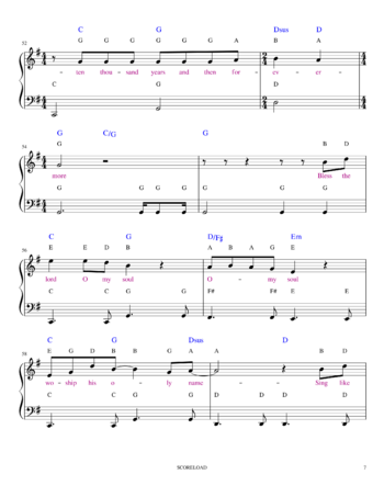 Matt Redman - 10,000 Reasons (Bless The Lord) - sheet music preview #6 of 9