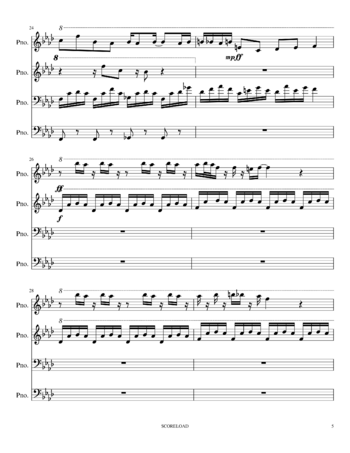 Toby Fox - Spider Dance - sheet music preview #4 of 8