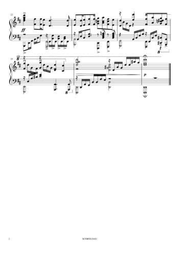 Egoist - departures - sheet music preview #1 of 2