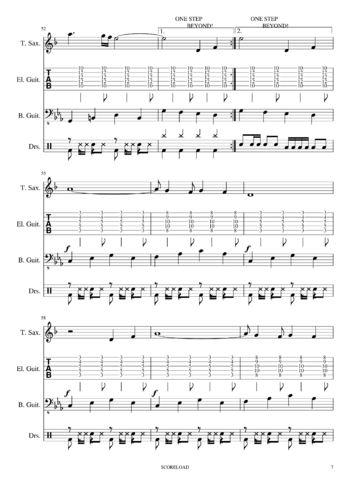 Madness - one step beyond - sheet music preview #6 of 10