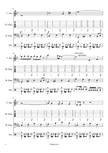 Madness - one step beyond - sheet music preview #7 of 10