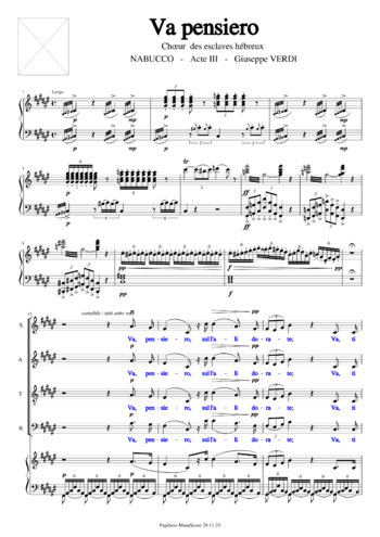 Giuseppe Verdi - Nabucco - sheet music preview #0 of 9