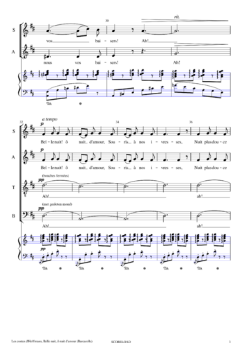 Jacques Offenbach - Les contes d'Hoffmann - sheet music preview #2 of 6