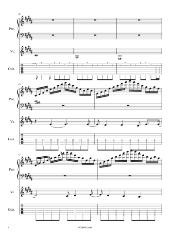 Muse - starlight - sheet music preview #3 of 14