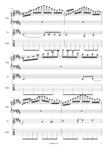 Muse - starlight - sheet music preview #4 of 14