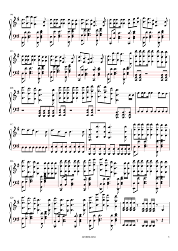 Kagamine Rin - the lost ones weeping ロストワンの号哭 - sheet music preview #4 of 6