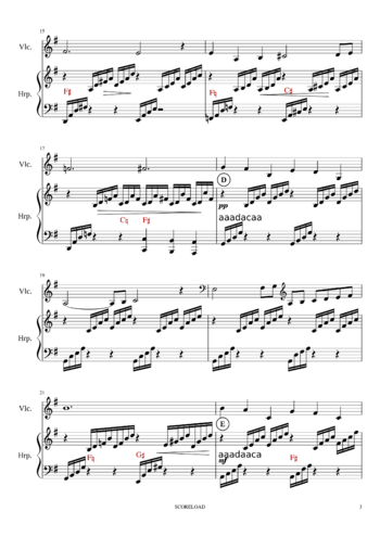 Camille Saint-Saëns - Le carnaval des animaux - sheet music preview #2 of 4