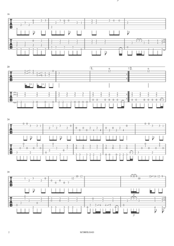 Eric Clapton - tears in heaven - sheet music preview #1 of 5