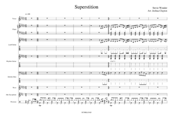 Stevie Wonder - superstition - sheet music preview #0 of 12