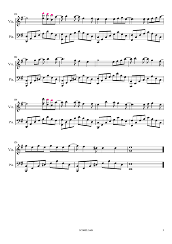 Infinite - back - sheet music preview #4 of 5