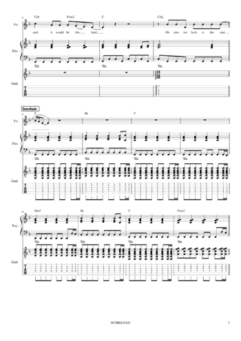 Coldplay - the scientist - sheet music preview #2 of 10