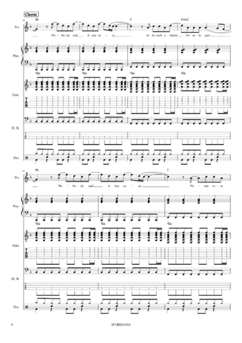 Coldplay - the scientist - sheet music preview #5 of 10