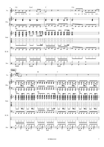 Coldplay - the scientist - sheet music preview #6 of 10