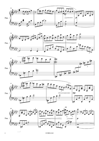 Misc Computer Games - final fantasy 7 - those who fight - sheet music preview #3 of 10