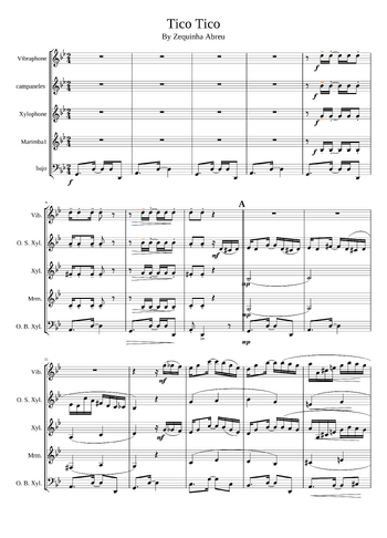 Zequinha de Abreu - Tico-Tico no Fubá - sheet music preview #0 of 7