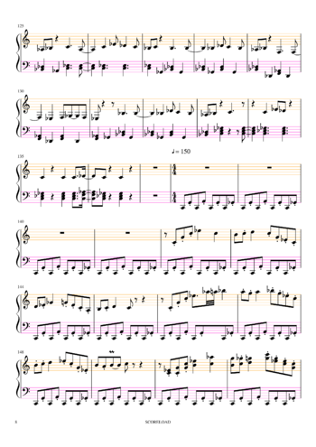 Toby Fox - Spear of Justice - sheet music preview #7 of 87