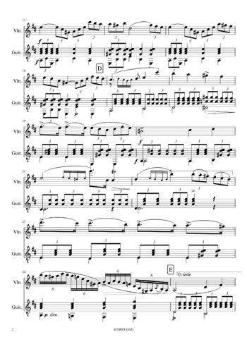 Niccolò Paganini - Cantabile, MS 109 - sheet music preview #1 of 5