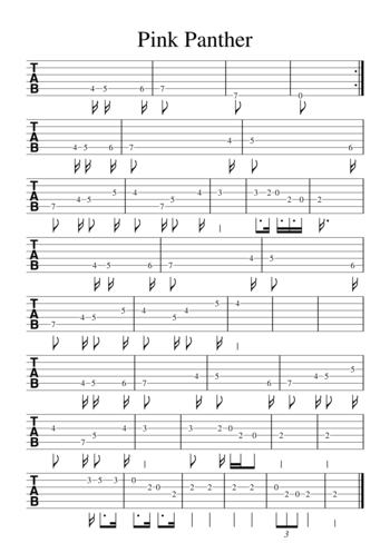 Misc Cartoons - pink pantera - main theme