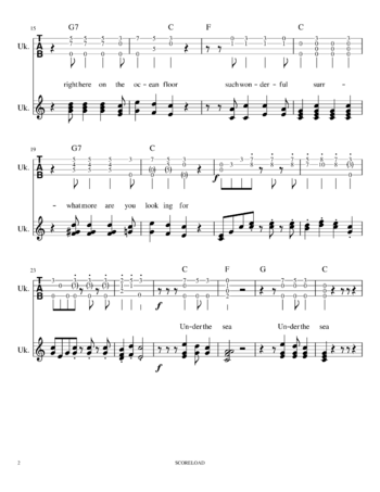 Alan Menken - Under the Sea - sheet music preview #1 of 3