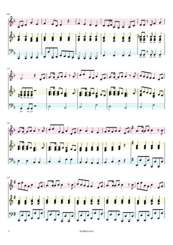 Miku Hatsune - senbonzakura - sheet music preview #7 of 10