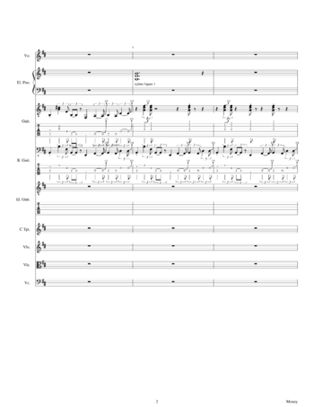 Pink Floyd - money - sheet music preview #1 of 29