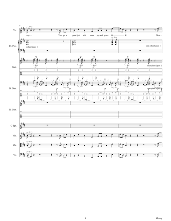 Pink Floyd - money - sheet music preview #3 of 29